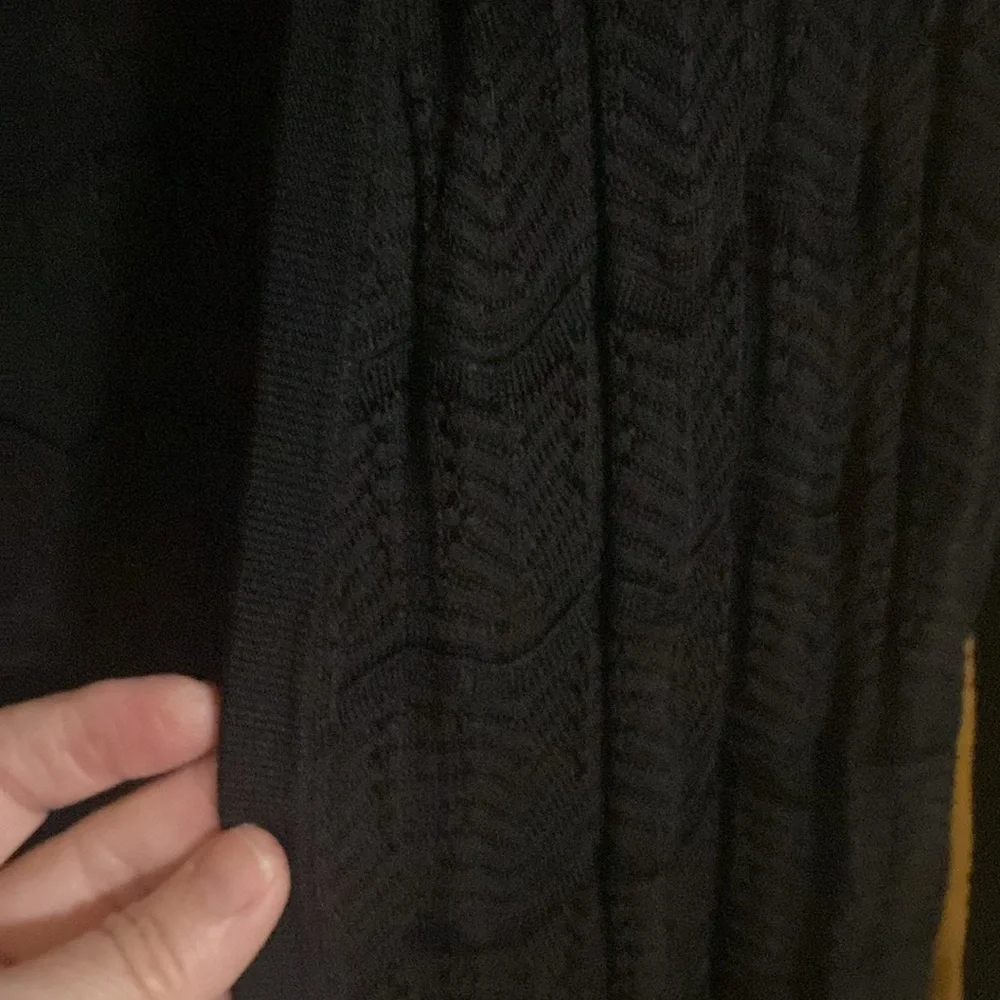 White House Black Market Large Open Front Cardigan 100% Rayon Splits on sides